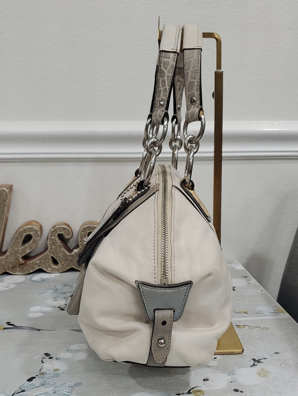 Coach Kristin Spectator Leather Domed Satchel - Picture 6 of 16